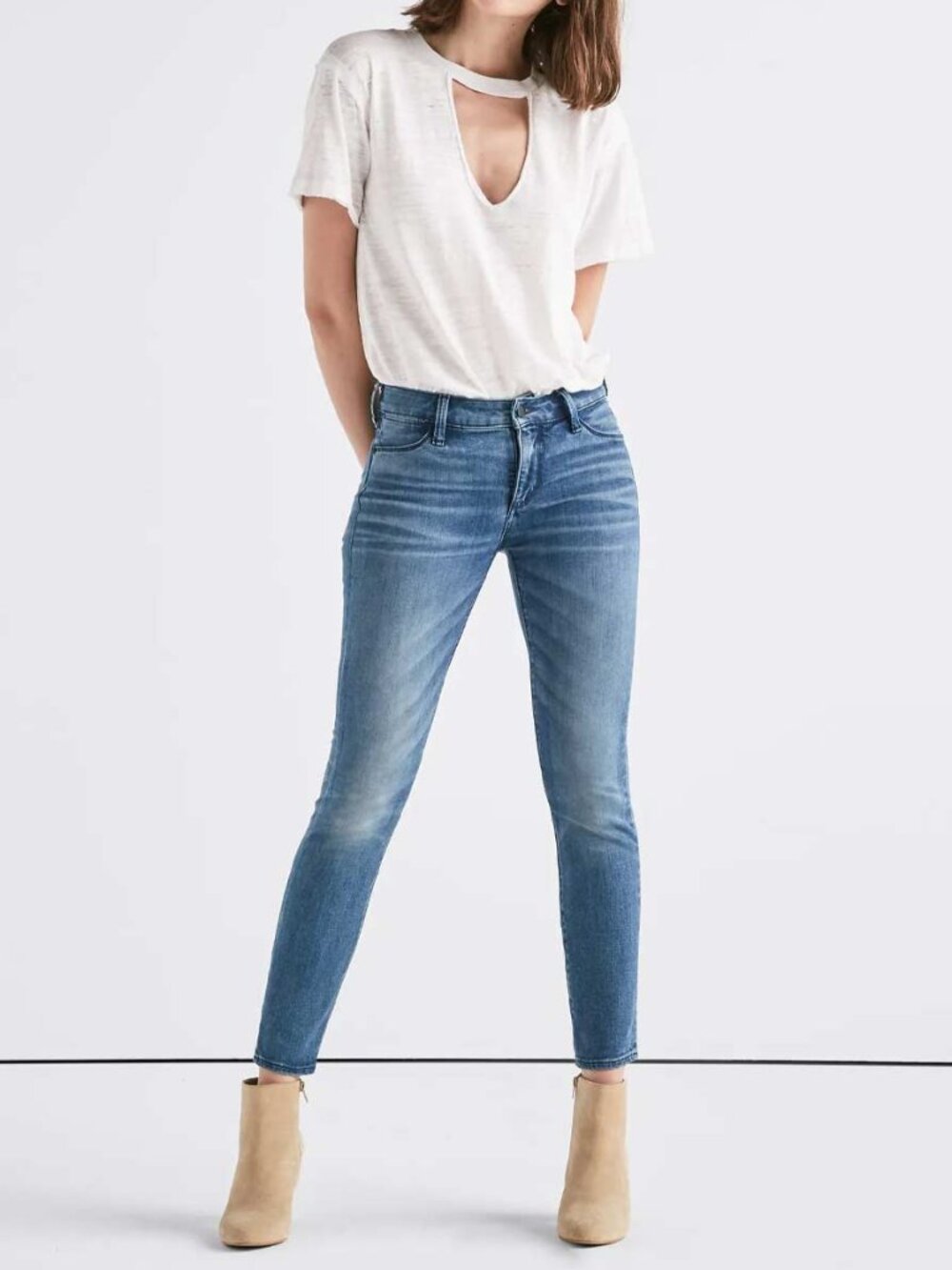 Lucky Brand Hayden Skinny Blue Denim Jeans - Women's 8/29 Ankle